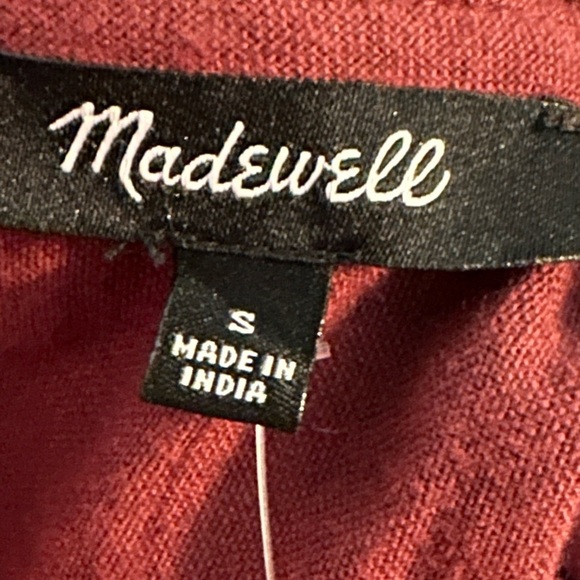 Madewell dress, size S, Embroidered Ruffled Flannel Mini Dress - Picture 4 of 5